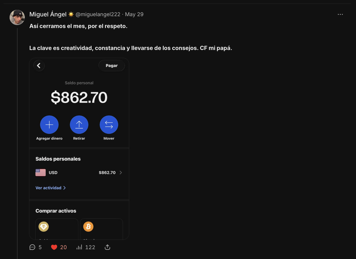 $862.70 · Miguel Ángel